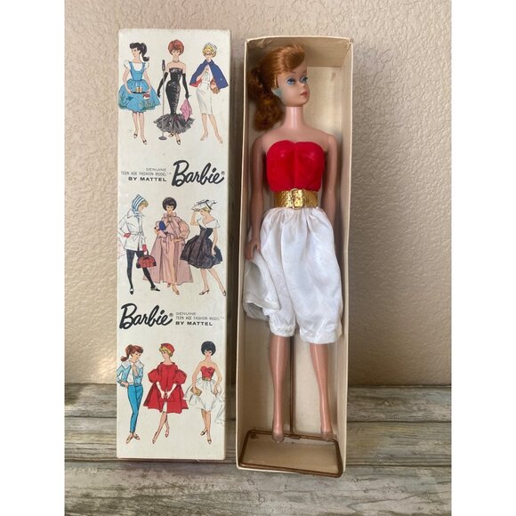 Vtg Barbie Set of 4: Ponytail #6 Redhead 850, Midge 860, Ken 750, Skipper 0950 - Picture 2 of 16